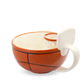 START YOUR MORNINGS WITH FUN! Play with your food with this original basketball mug with an attached hoop. Perfect for scoring mini-marshmallows into cocoa, cereal into milk, crackers into soup, or toppings onto ice cream! Something to root for in your morning routine!