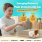 Child /Teen using the baseball mug with a glove, catching cereal pieces during snack time