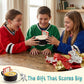 Interactive hockey coffee mug by MAX'IS Creations featuring attached mini goal for snack tossing games
