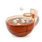 The basketball mug with a hoop! START YOUR MORNINGS WITH FUN! Play with your food with this original basketball mug with an attached hoop. Perfect for scoring mini-marshmallows into cocoa, cereal into milk, crackers into soup, or toppings onto ice cream! Something to root for in your morning routine!